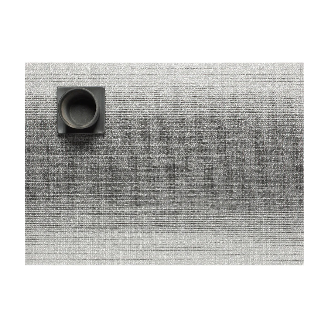 chilewich | placemat rectangle | ombre silver