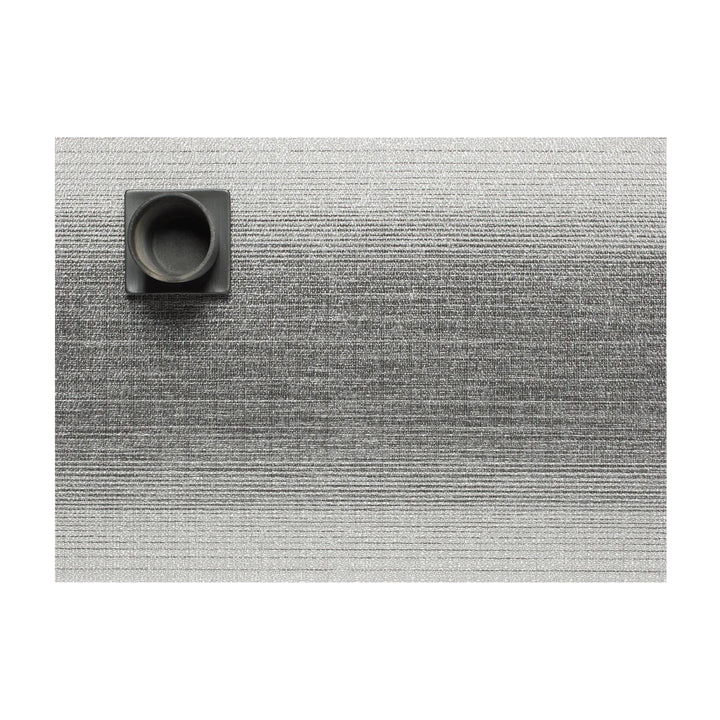 chilewich | placemat rectangle | ombre silver