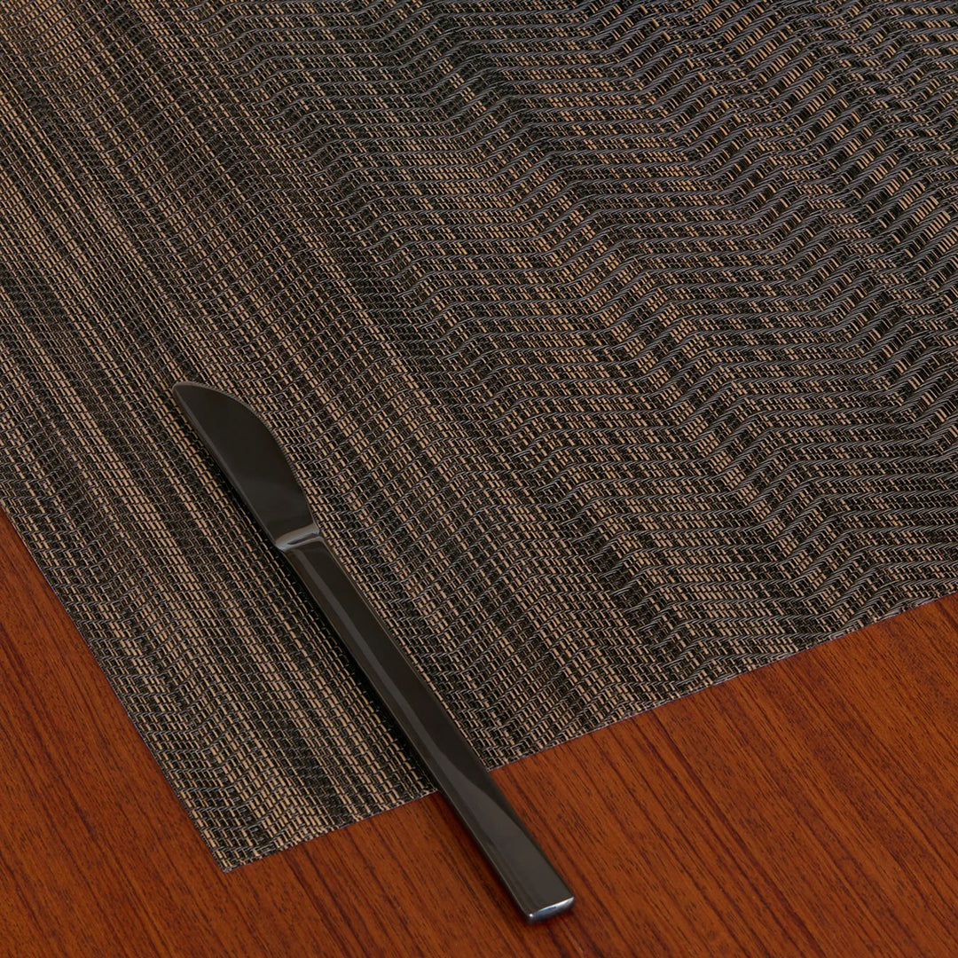 chilewich | placemat rectangle | wave tiger eye