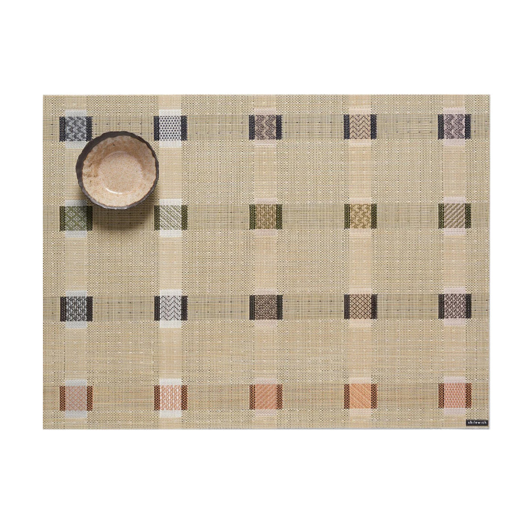 chilewich | placemat rectangle | sampler wheat