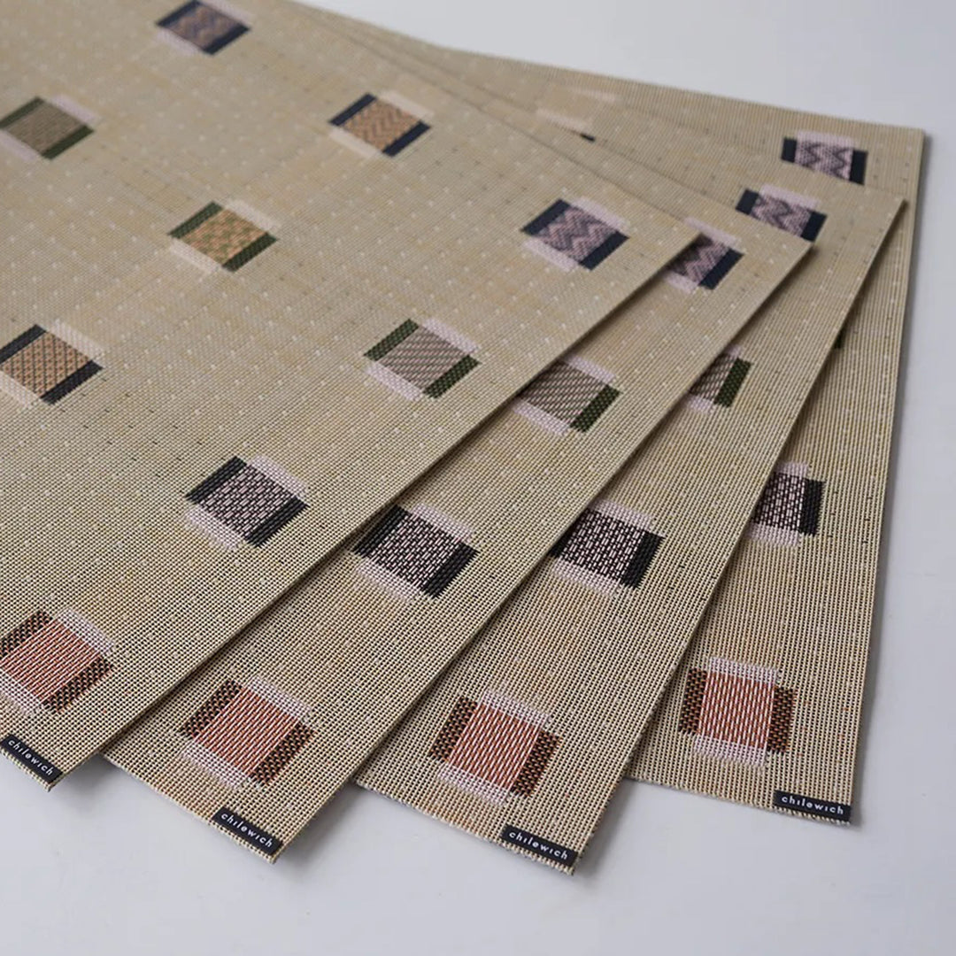 chilewich | placemat rectangle | sampler wheat