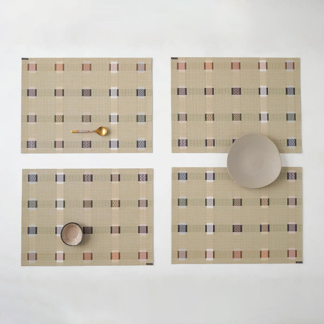chilewich | placemat rectangle | sampler wheat