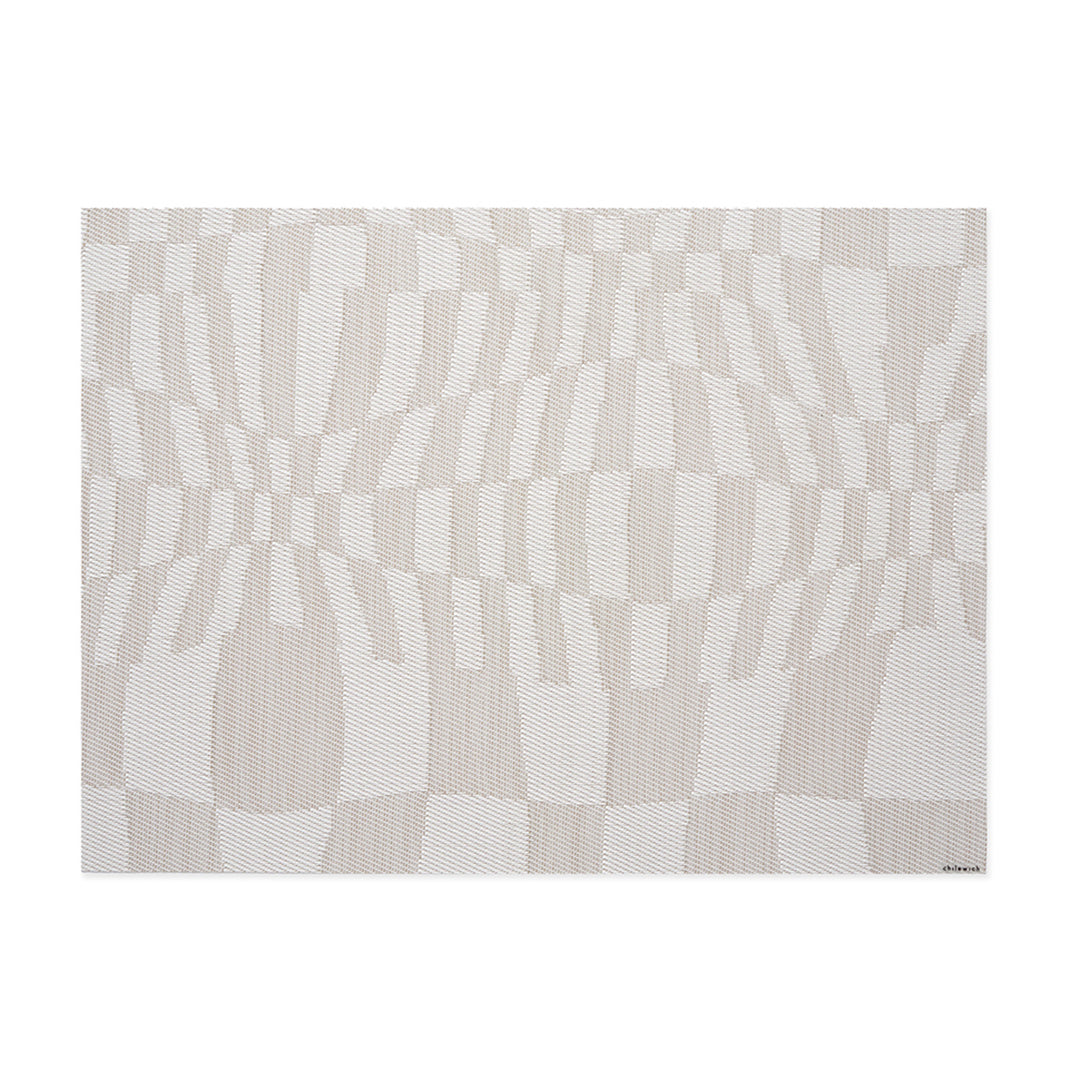 chilewich | placemat rectangle | warp sand