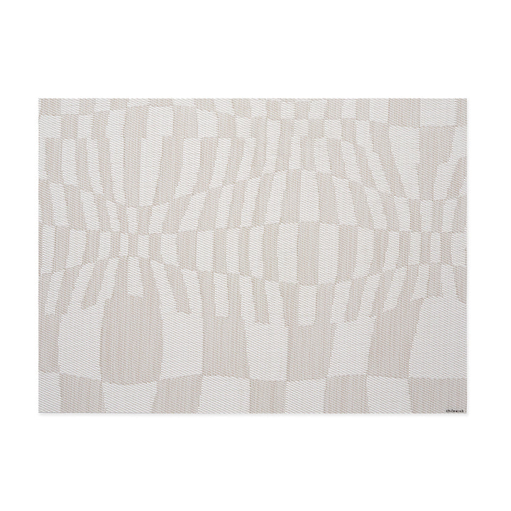 chilewich | placemat rectangle | warp sand