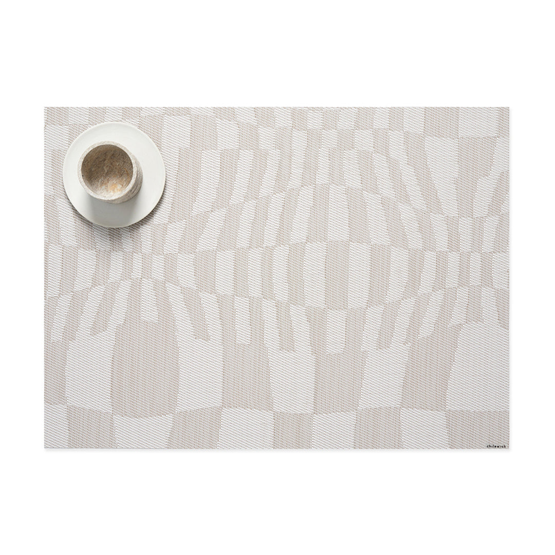 chilewich | placemat rectangle | warp sand