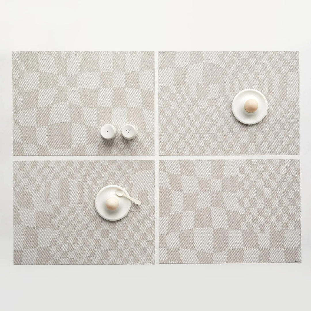 chilewich | placemat rectangle | warp sand