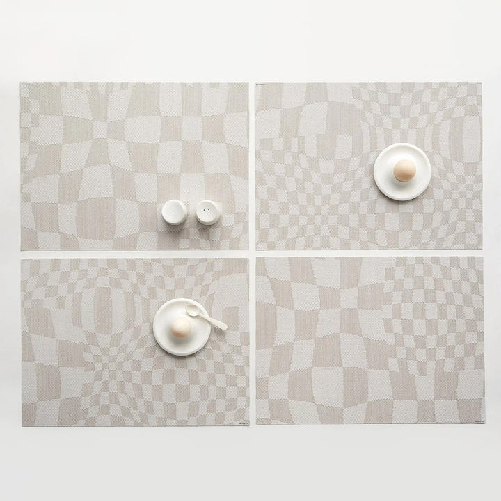 chilewich | placemat rectangle | warp sand