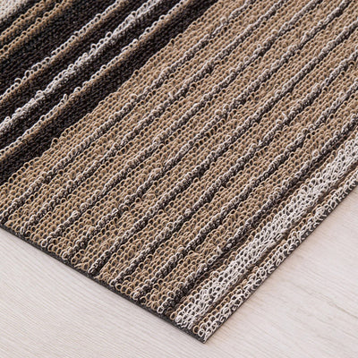 chilewich | doormat 46x71cm (18x28") | pleat stripe oyster