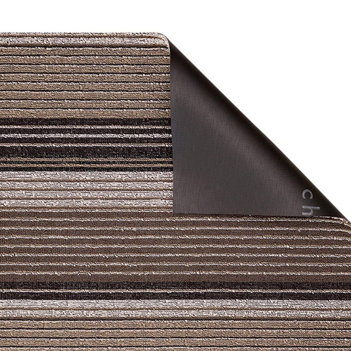 chilewich | doormat 46x71cm (18x28") | pleat stripe oyster