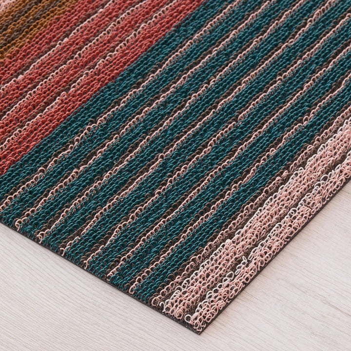 chilewich | doormat 46x71cm (18x28") | pleat stripe raspberry