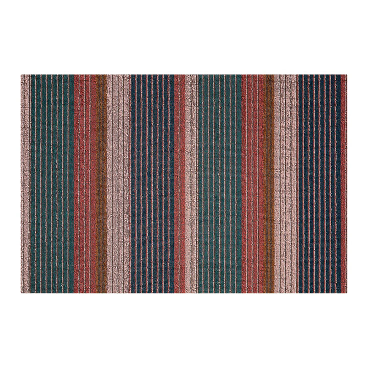 chilewich | shag utility doormat 61x91cm (24x36") | pleat stripe raspberry
