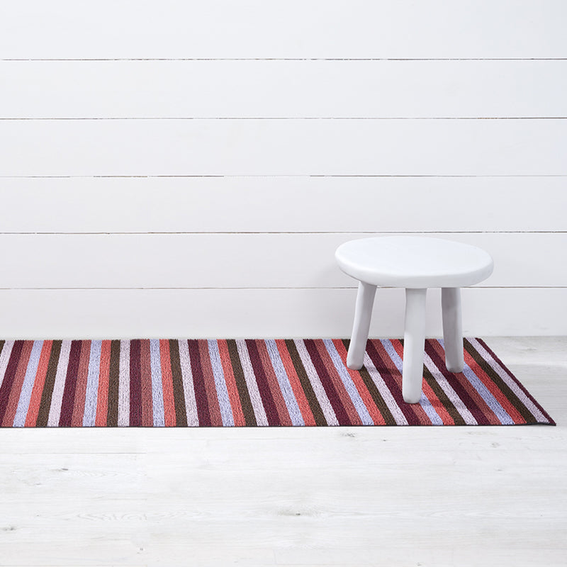 chilewich | runner mat 61x183cm (24x72") | even stripe berry