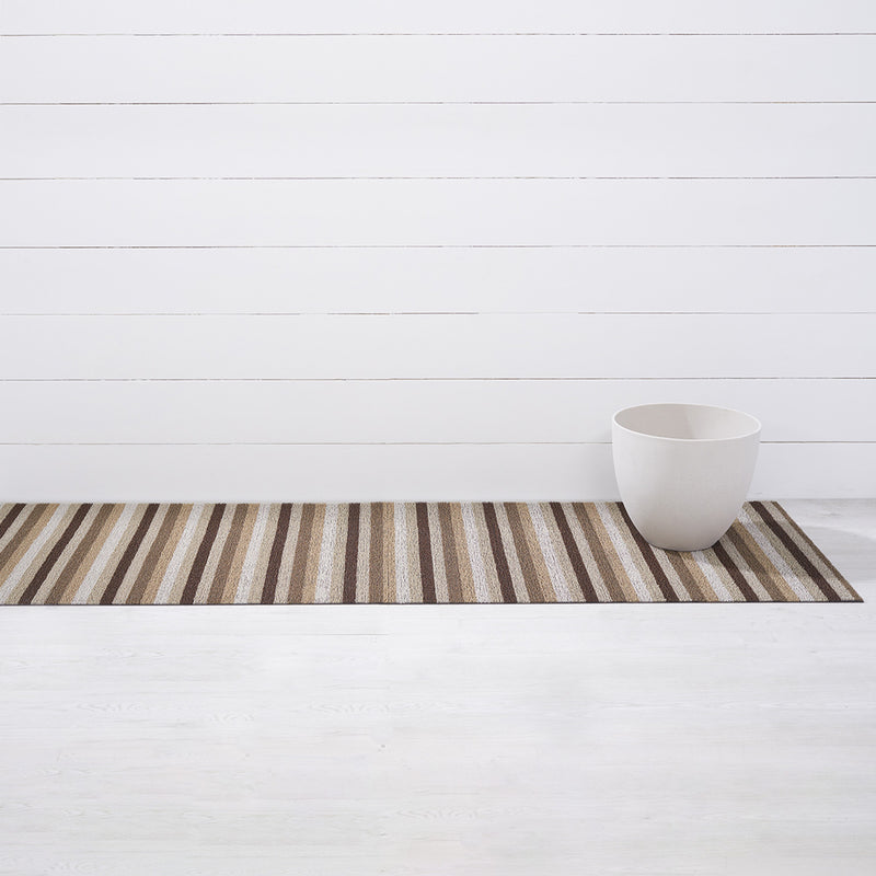 chilewich | runner mat 61x183cm (24x72") | even stripe mocha