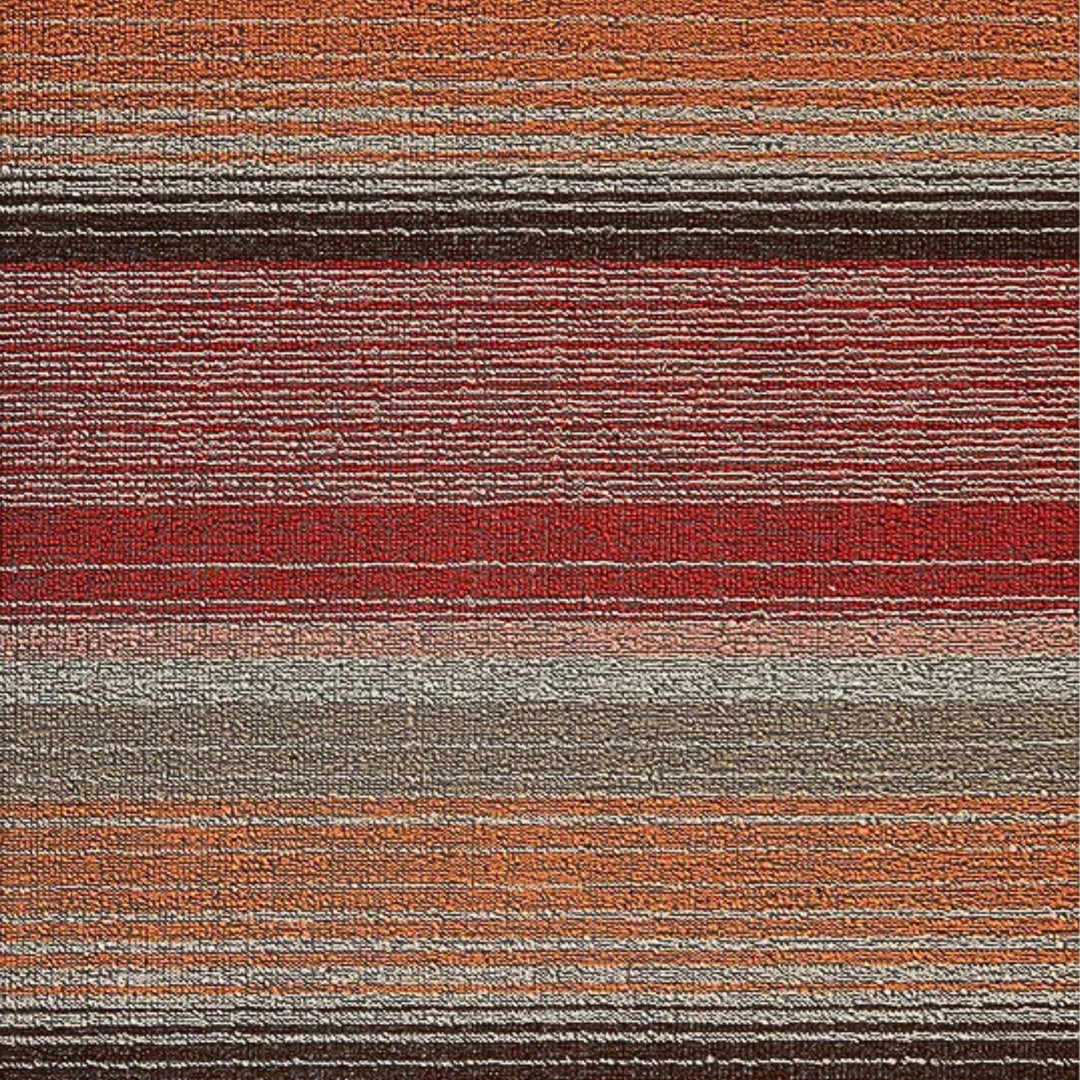 chilewich | shag doormat 46x71cm (18x28") | pop stripe paprika