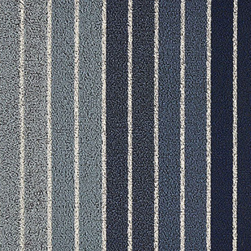 chilewich | large doormat 61x91cm (24x36") | block stripe denim