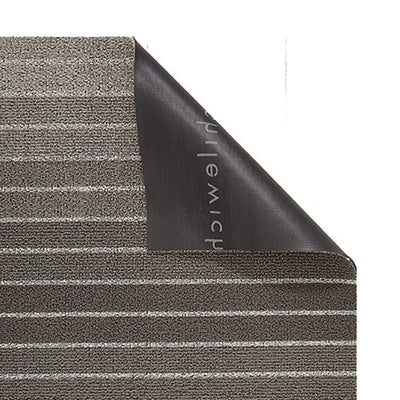 chilewich | big mat 91x152cm (36x60") | block stripe taupe - DC
