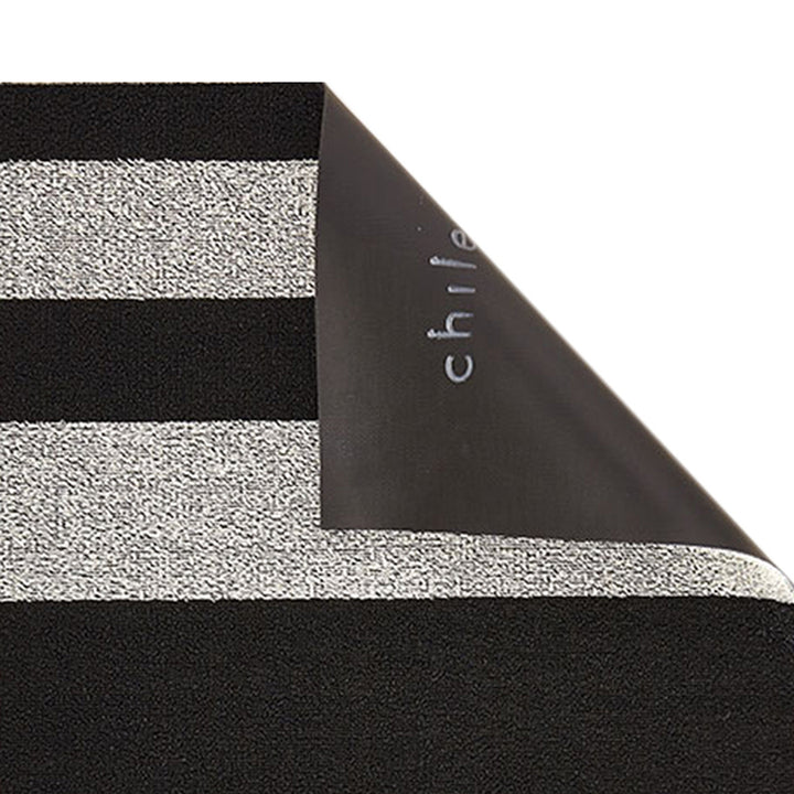 chilewich | big mat 91x152cm (36x60") | bold stripe black + white