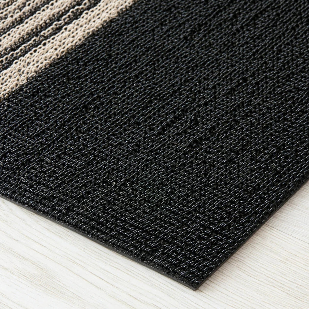 chilewich | shag doormat 46x71cm (18x28") | relay stripe coal