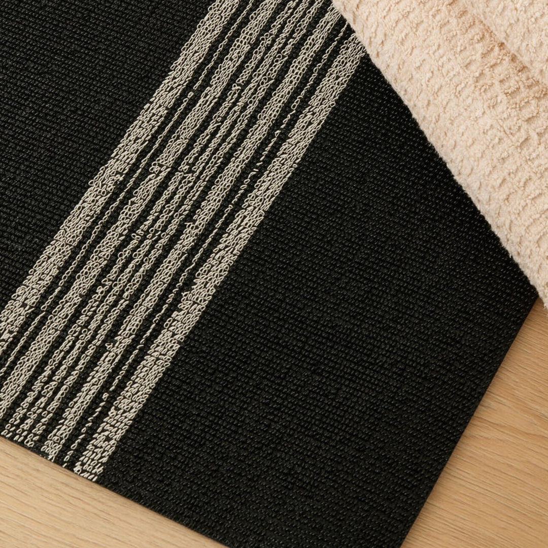 chilewich | shag doormat 46x71cm (18x28") | relay stripe coal