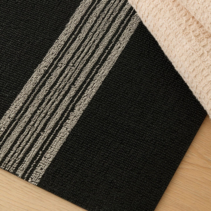 chilewich | shag doormat 46x71cm (18x28") | relay stripe coal