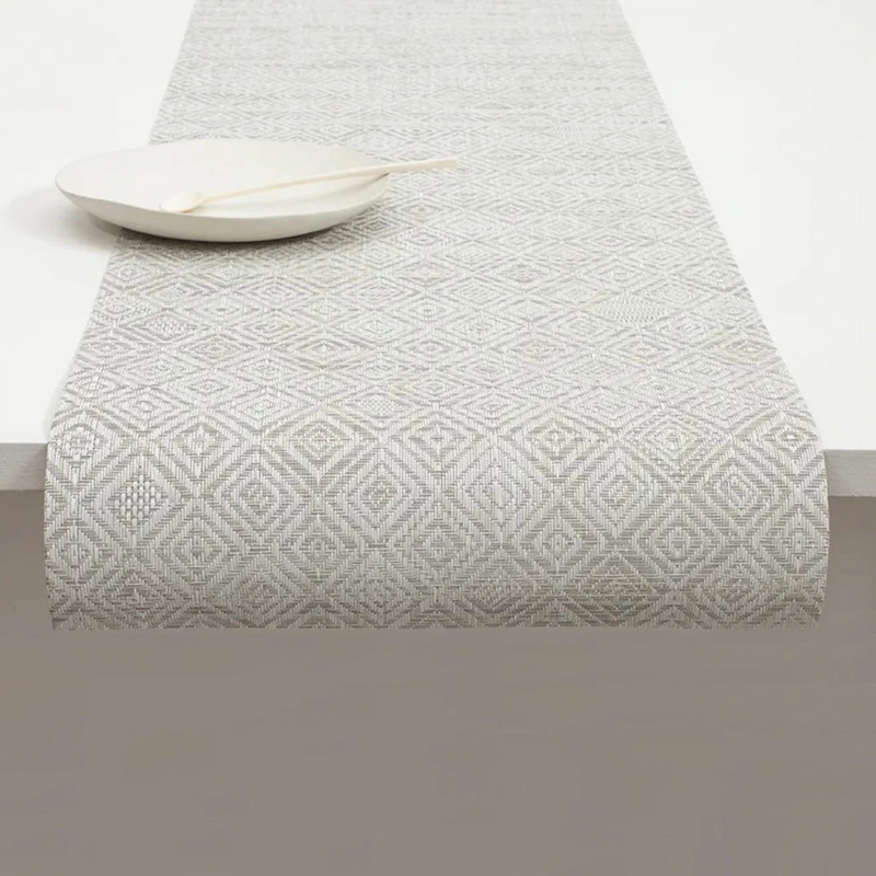 chilewich | table runner | mosaic grey