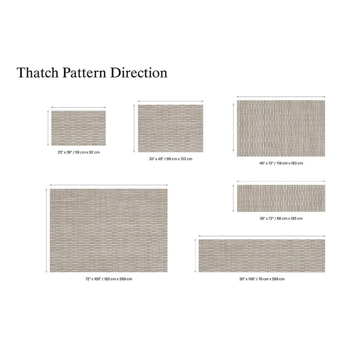 chilewich | woven floormat 59x92cm (23x36") | thatch pewter
