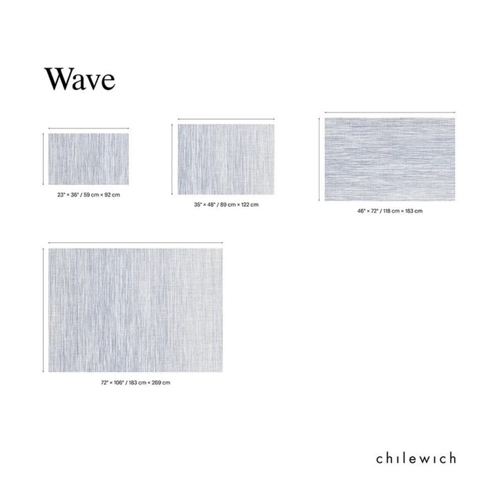 chilewich | woven floormat 59x92cm (23x36") | wave grey