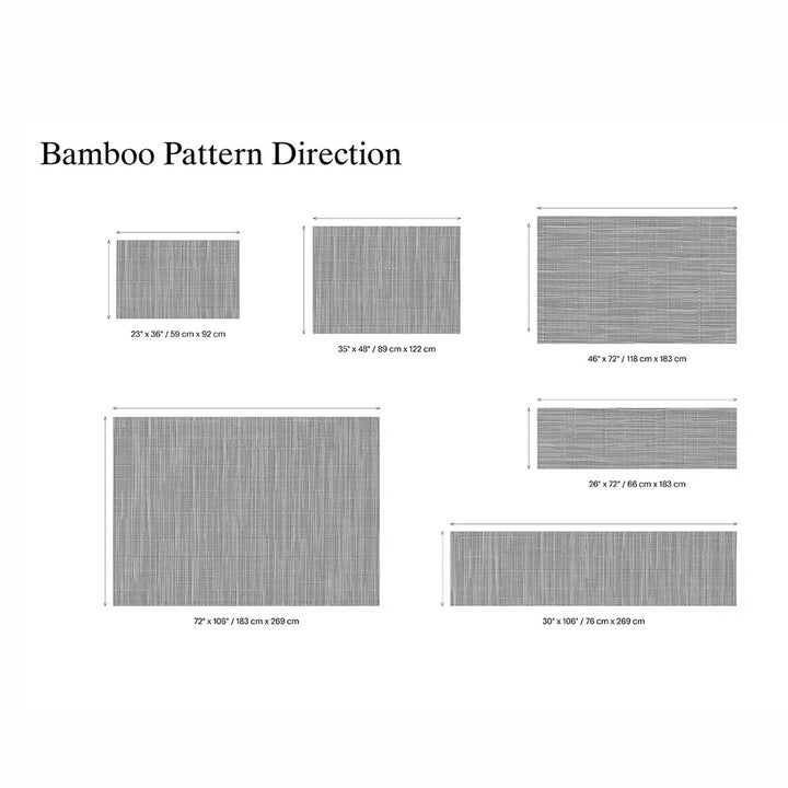 chilewich | woven floor runner 66x183cm (26x72") | bamboo fog