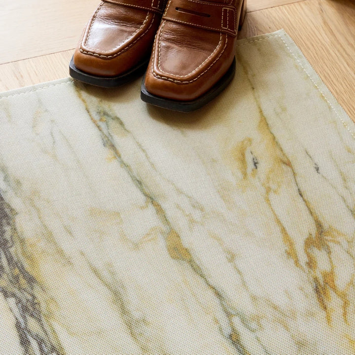 chilewich | woven floormat 59x92cm (23x36") | marble gold
