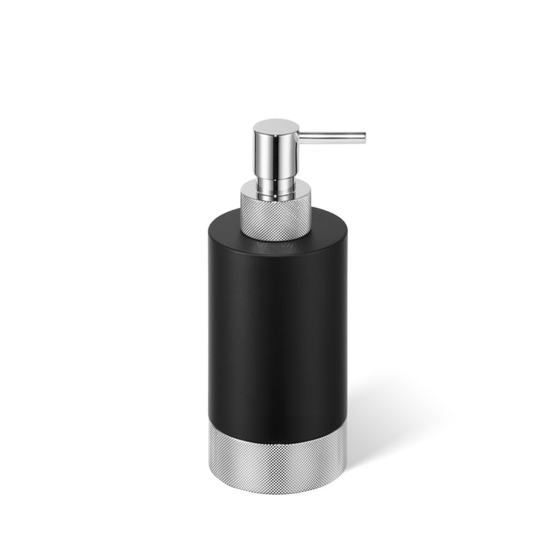 decor walther | CLUB series | soap dispenser | matte black + chrome