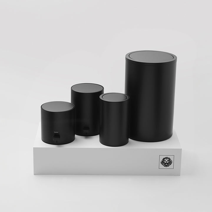 decor walther | BASIC series | bin with revolving cover | matte black