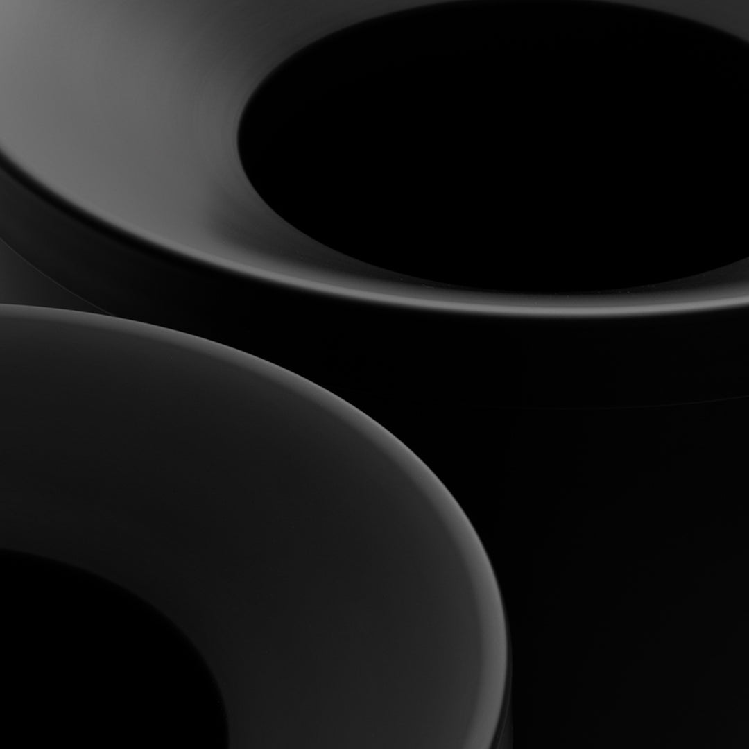 decor walther | BASIC series | bin with inner container | matte black - special order