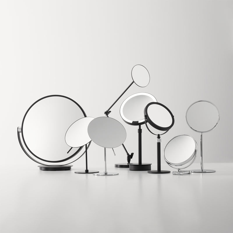 decor walther | BASIC series | illuminated table mirror | matte black