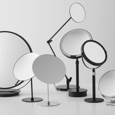decor walther | BASIC series | illuminated table mirror | matte black