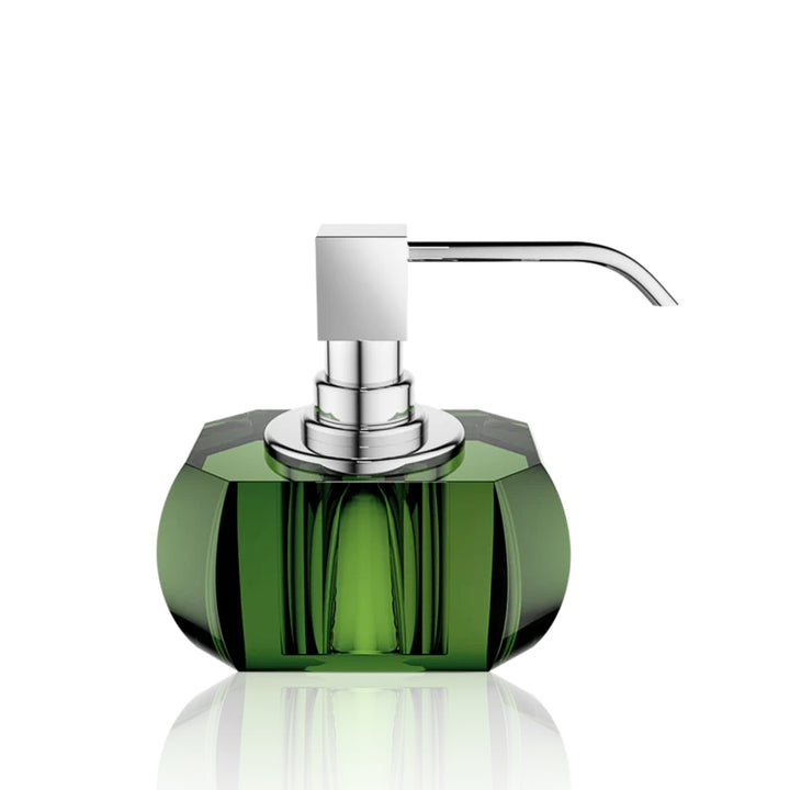 decor walther | KRISTALL collection | soap dispenser | english green + chrome