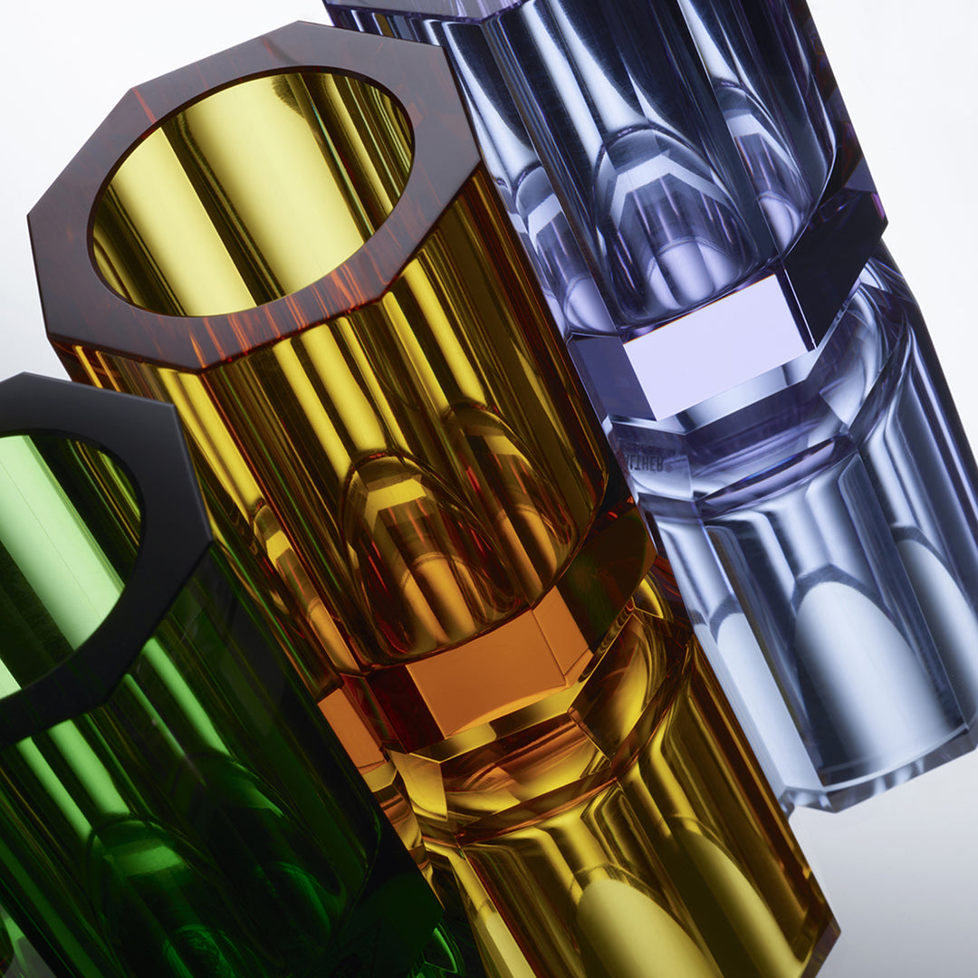 decor walther | KRISTALL series | crystal tumbler | amber