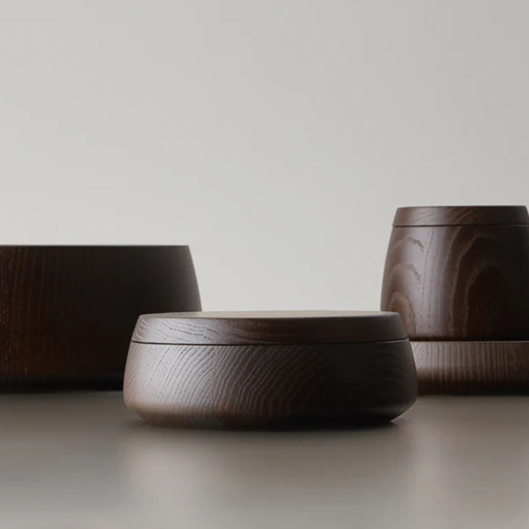 decor walther | ONYO DMD M collection | jar with lid dark ash