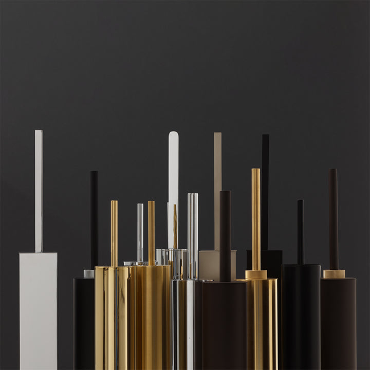 decor walther | CLUB series | toilet brush set | matte black + chrome