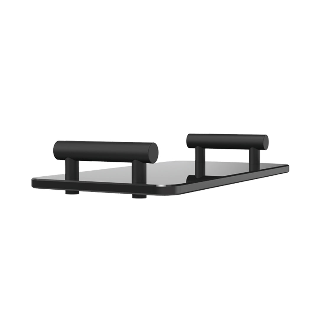 decor walther | BAR series | tab tray | matte black + acrylic glass