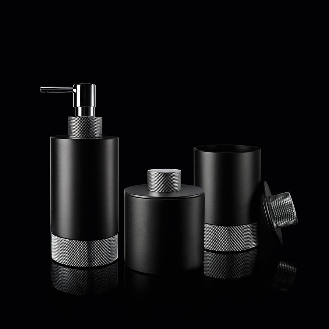 decor walther | CLUB series | soap dispenser | matte black + chrome