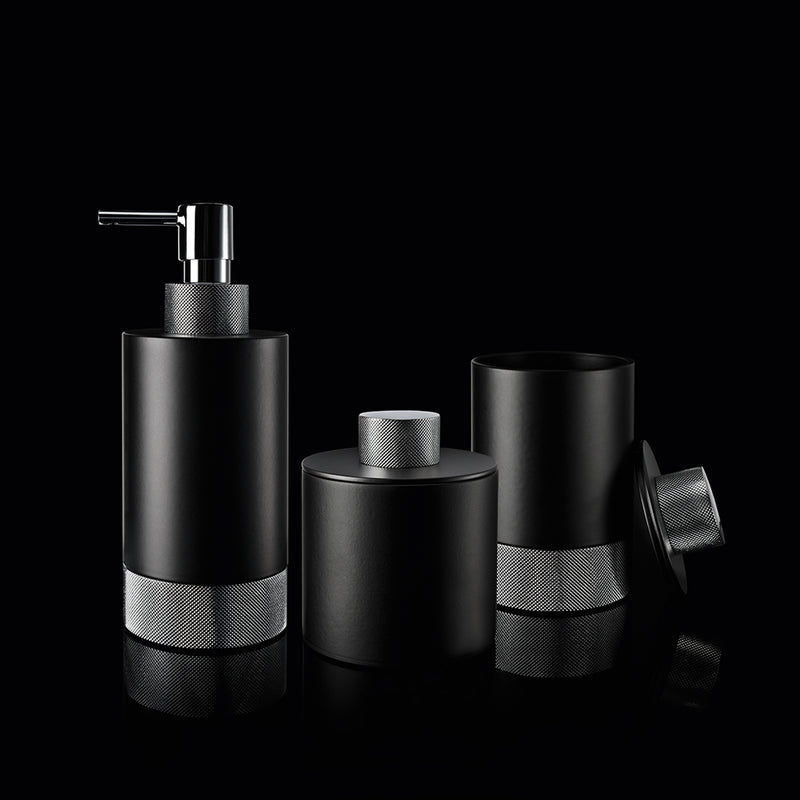 decor walther | CLUB series | soap dispenser | matte black + chrome
