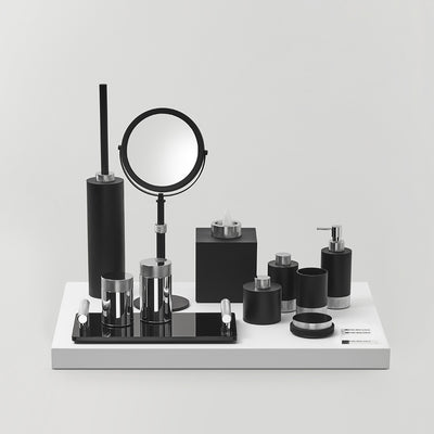 decor walther | CLUB series | soap dispenser | matte black + chrome