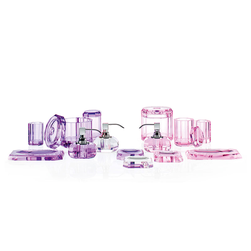 decor walther | KRISTALL series | soap dispenser | pink + chrome