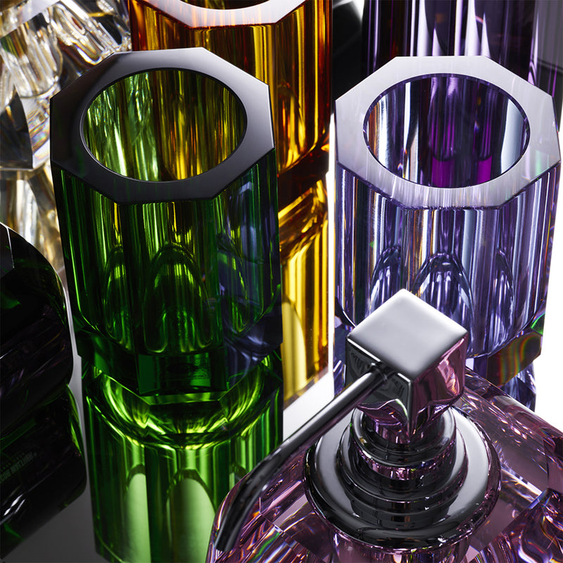 decor walther | KRISTALL series | soap dispenser | pink + chrome