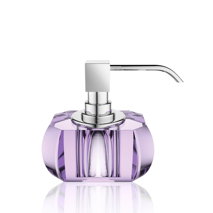decor walther | KRISTALL series | soap dispenser | violet + chrome