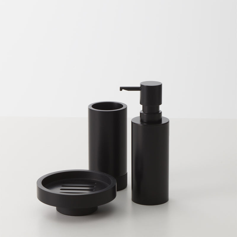 decor walther | MIKADO series | tumbler + toothbrush holder | matte black