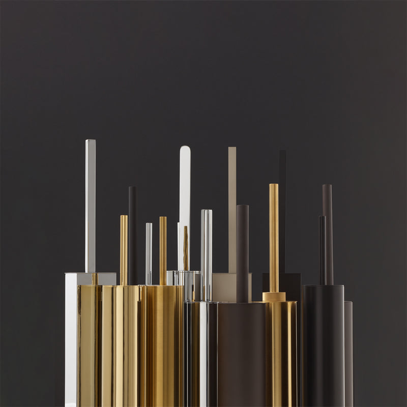 decor walther | MIKADO series | toilet brush | gold matte 24 carat