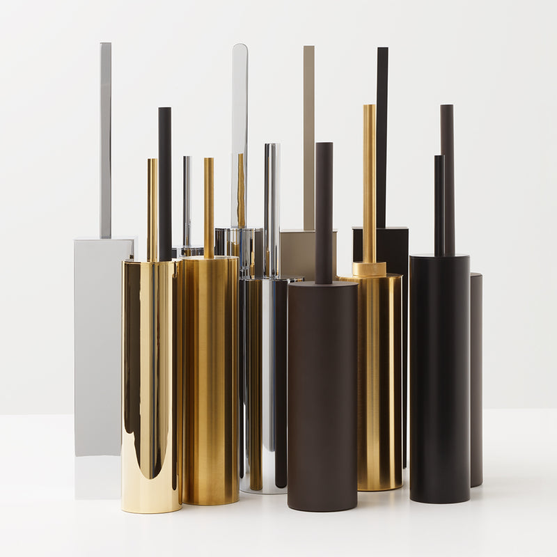 decor walther | MIKADO series | toilet brush | gold matte 24 carat