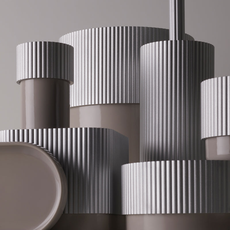 decor walther | OF.LINE series | waste bin | aqua + shell