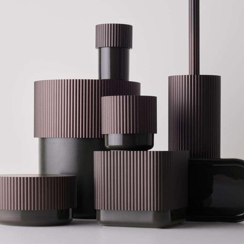 decor walther | OF.LINE series | waste bin | mocca + moor